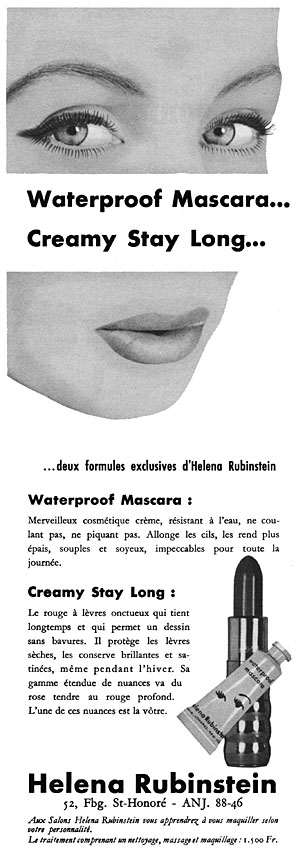 Publicit� Helena Rubinstein 1957