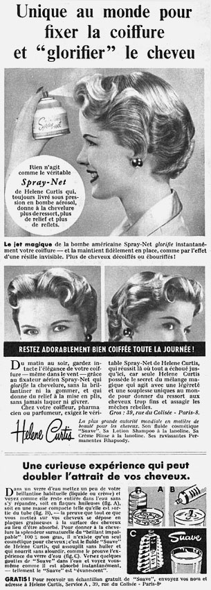 Publicit� Helene Curtis 1955