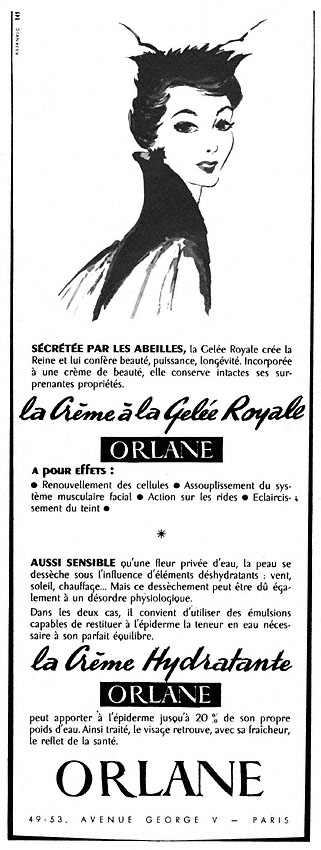 Publicit� Orlane 1955