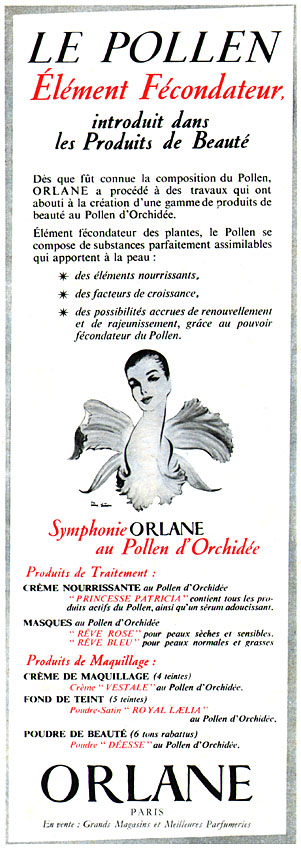 Publicit� Orlane 1956