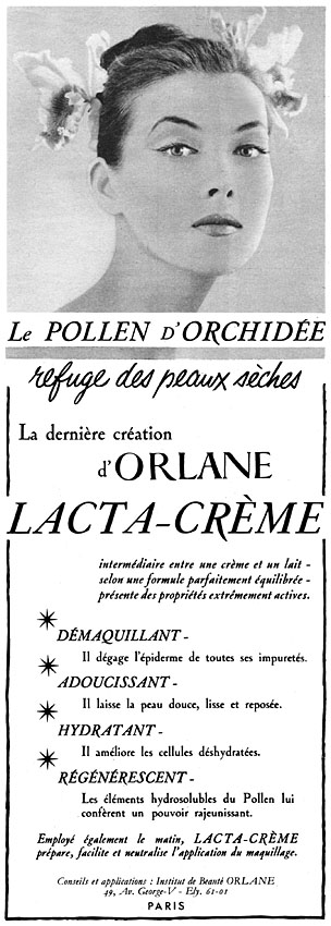Publicit� Orlane 1957