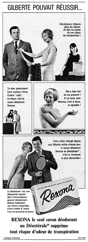 Publicit� Rexona 1966