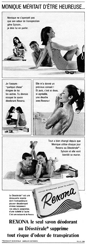 Publicit� Rexona 1966
