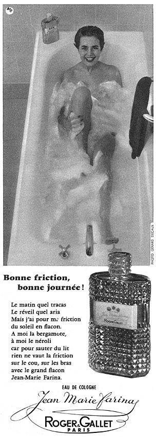 Publicit� Roger & Gallet 1956