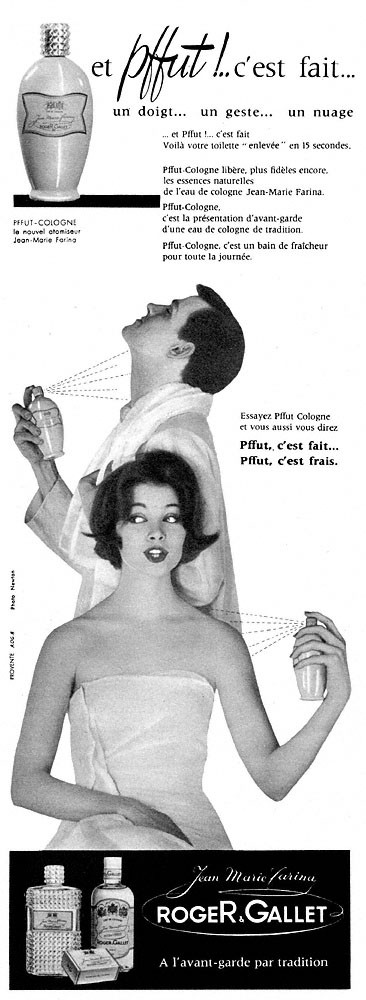 Publicit� Roger & Gallet 1959