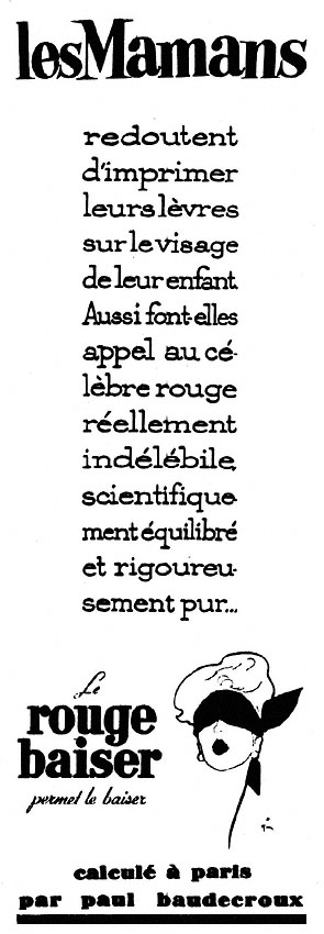 Marque Rouge baiser 1953