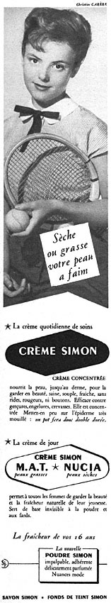 Publicit� Simon 1952