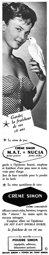 Publicit� Simon 1952