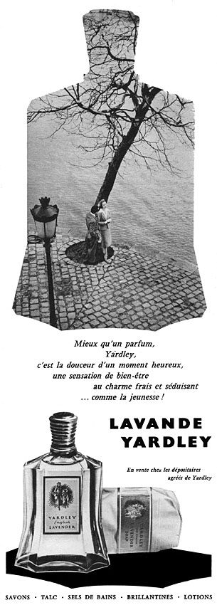 Publicit� Yardley 1957