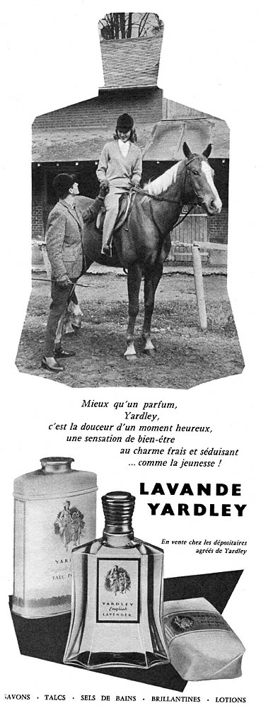 Publicit� Yardley 1959