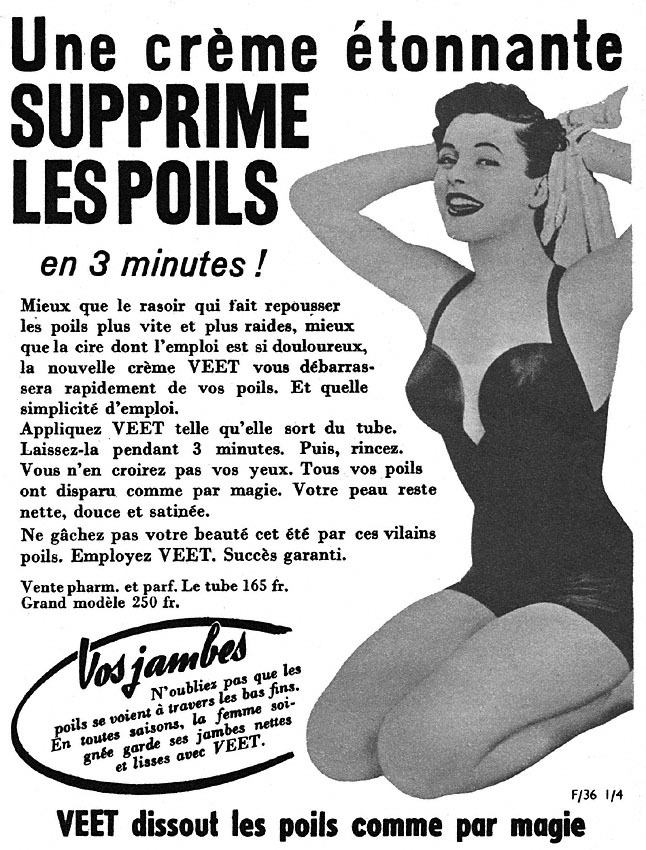 Publicit� Divers 1954