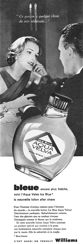 Publicit� Aqua Velva 1958