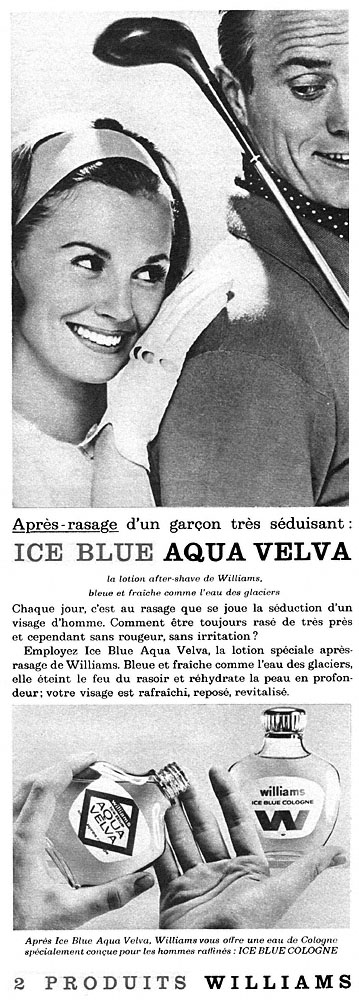 Publicit� Aqua Velva 1962