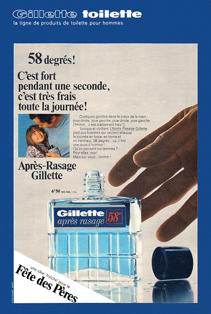 Publicit� Gilette 1967