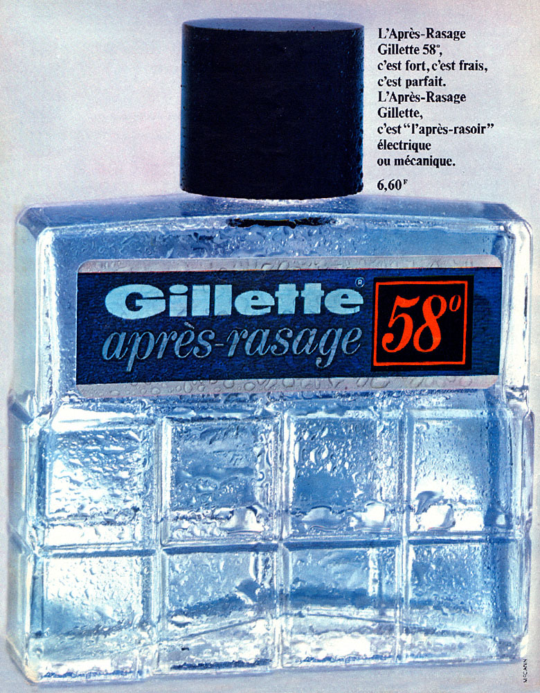 Publicit� Gilette 1968