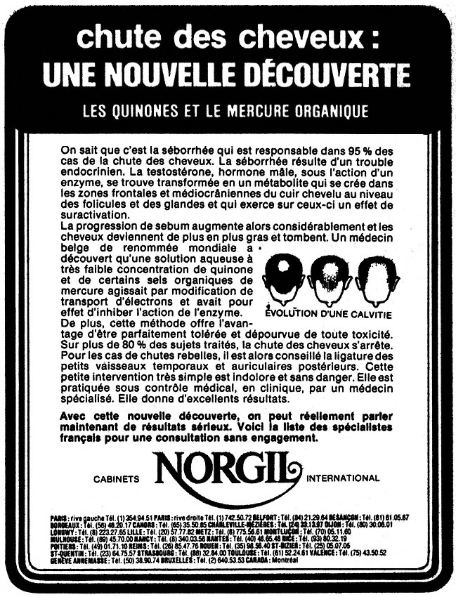 Publicit� Norgil 1980