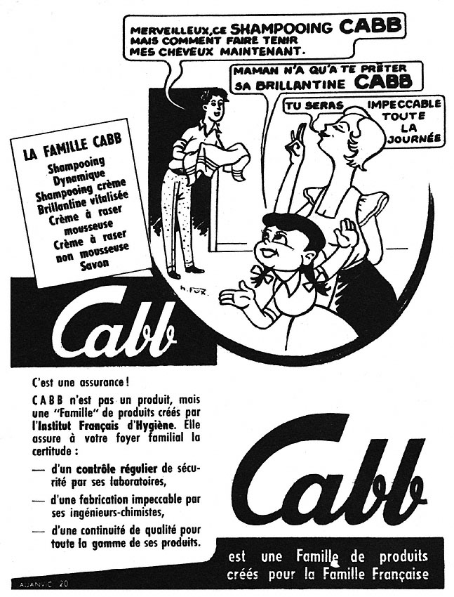 Publicit� Cabb 1951