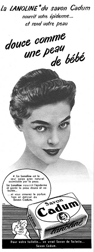 Publicit� Cadum 1953