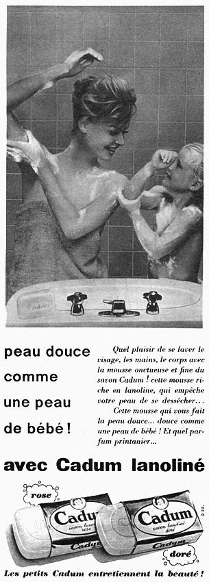Publicit� Cadum 1960