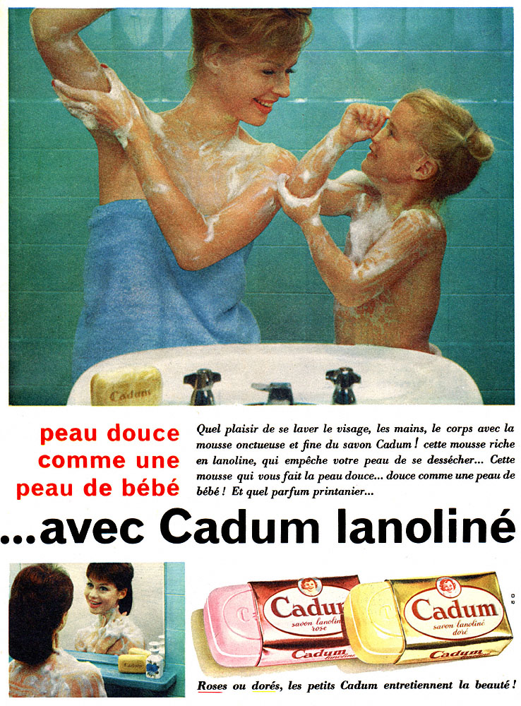 Publicit� Cadum 1960