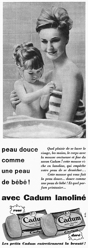 Publicit� Cadum 1960