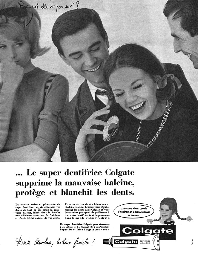 Publicit� Colgate 1962