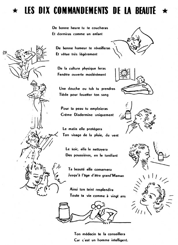 Publicit� Diadermine 1951