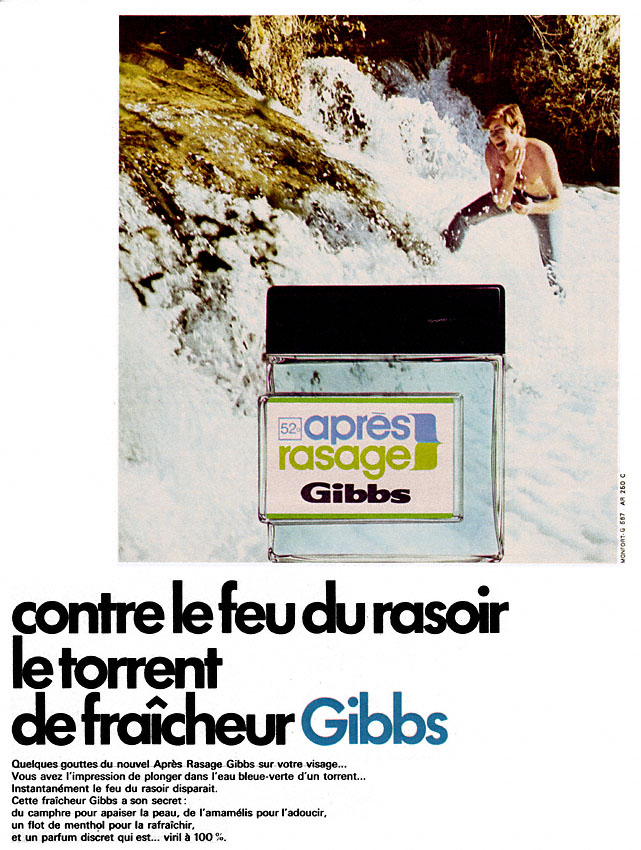 Publicit� Gibbs 1969