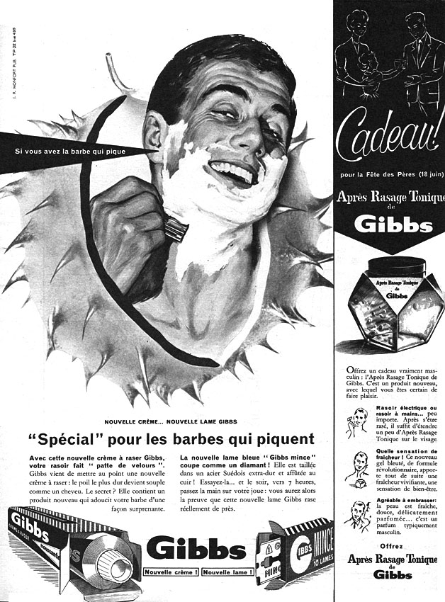 Publicit� Gibbs 1961