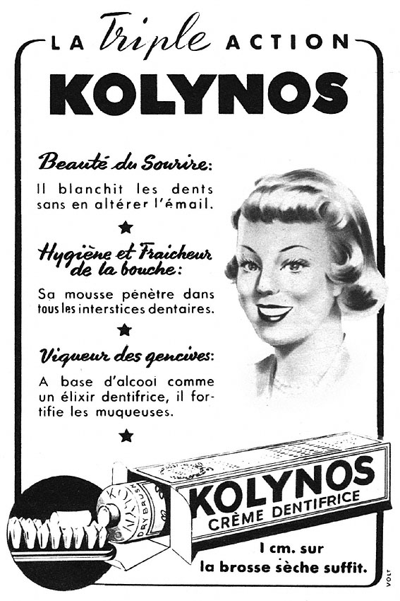 Marque Kolynos 1950
