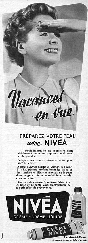 Publicit� Niv�a 1953