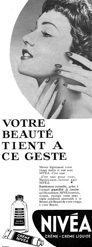 Publicit� Niv�a 1954