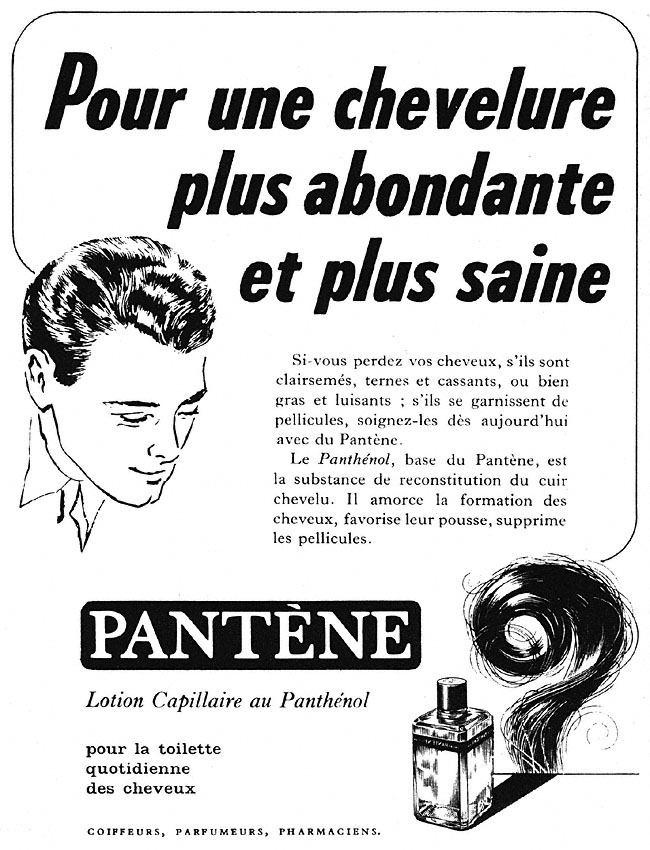 Publicit� Pant�ne 1951