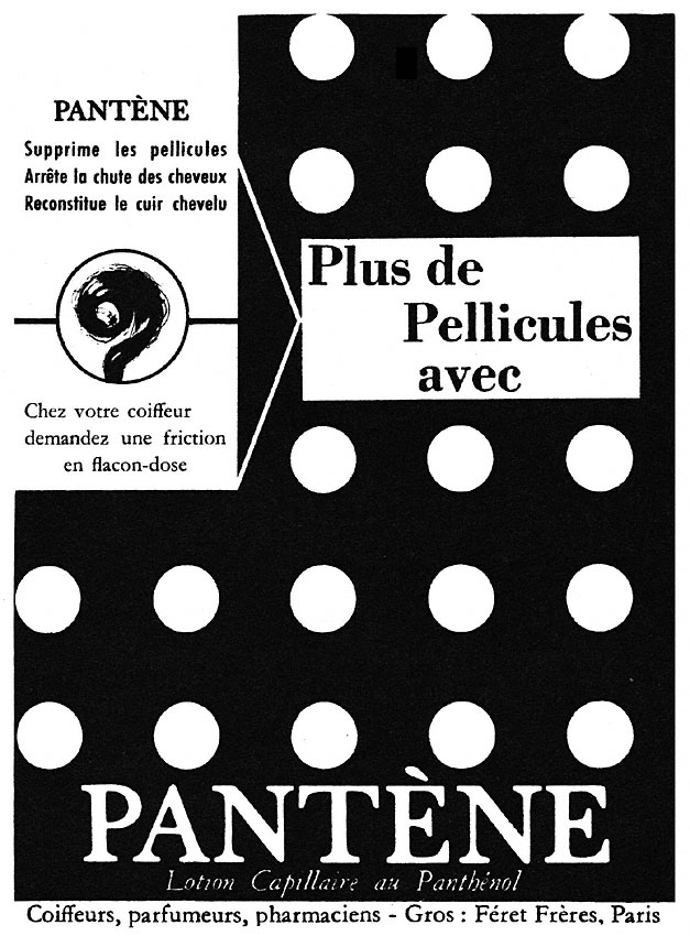 Publicit� Pant�ne 1953