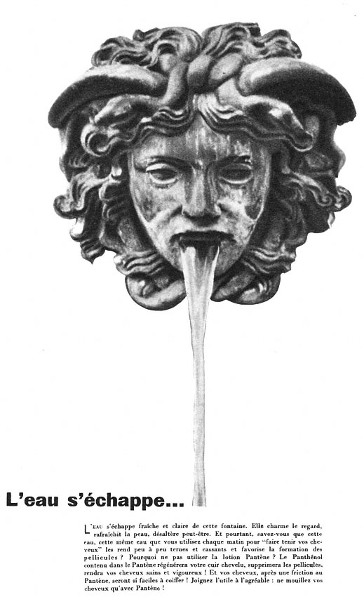 Publicit� Pant�ne 1955