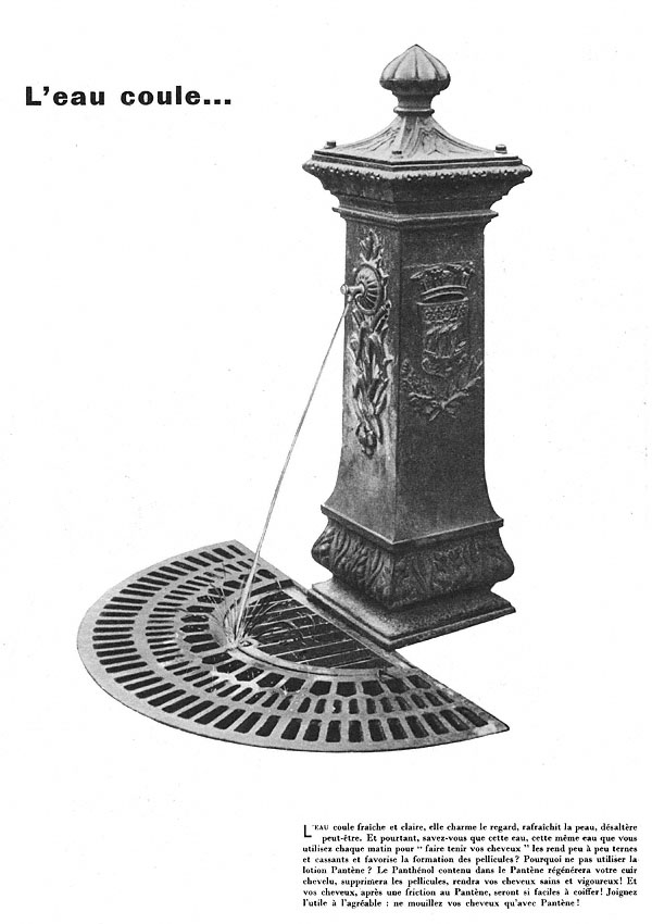 Publicit� Pant�ne 1955