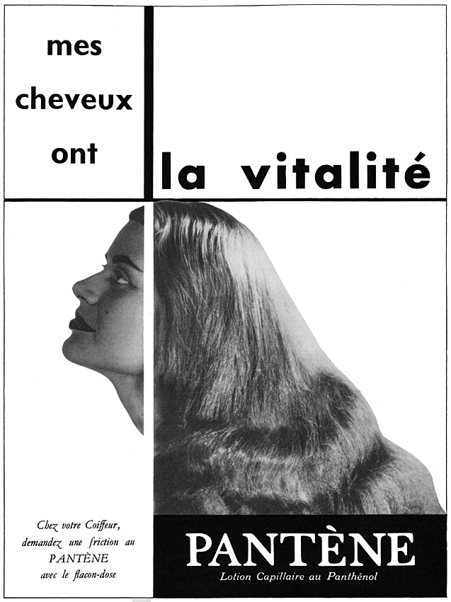 Publicit� Pant�ne 1956