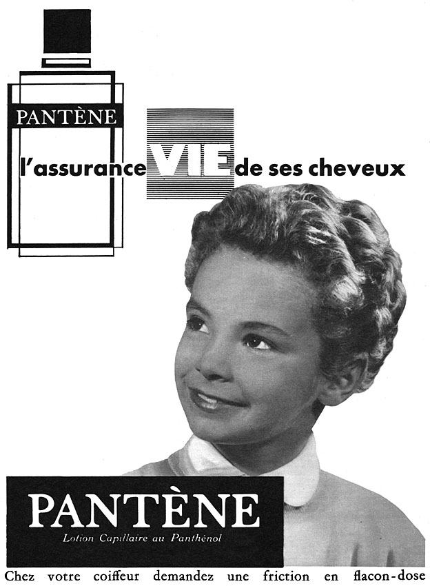 Publicit� Pant�ne 1956