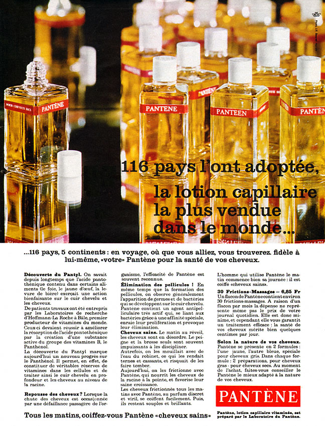 Publicit� Pant�ne 1964