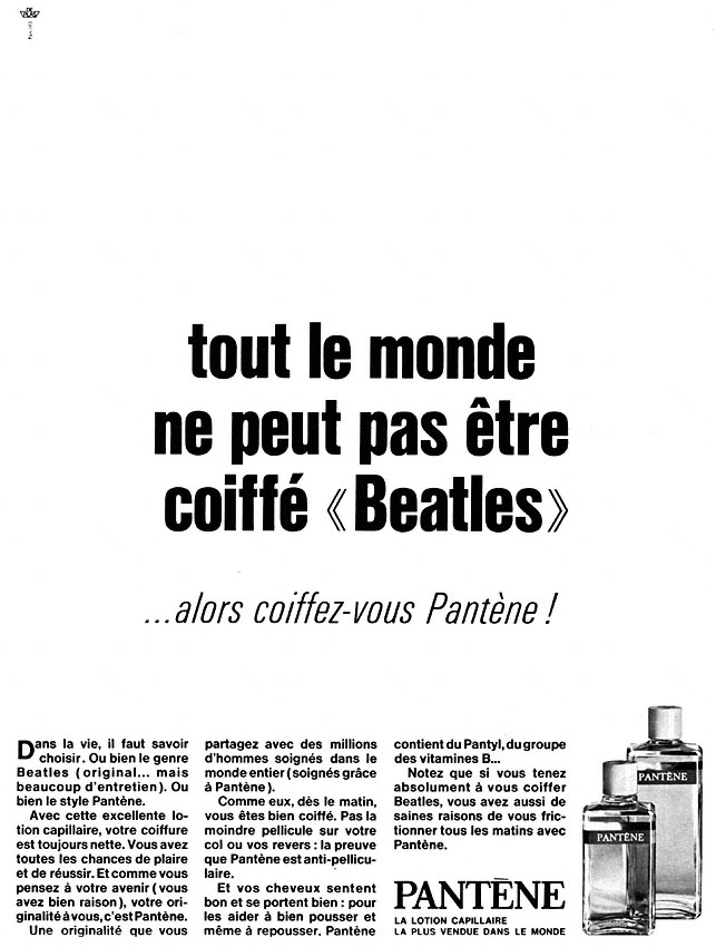 Publicit� Pant�ne 1966