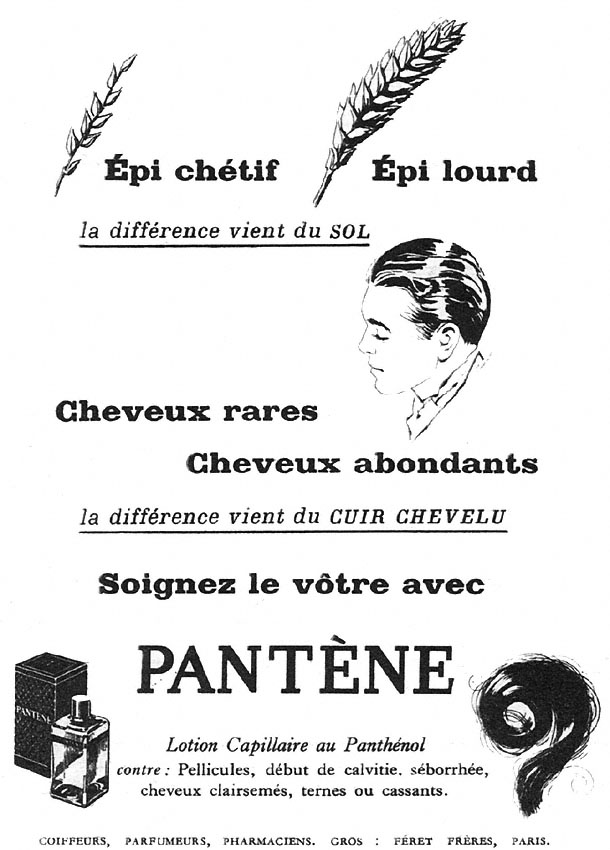 Publicit� Pant�ne 1950