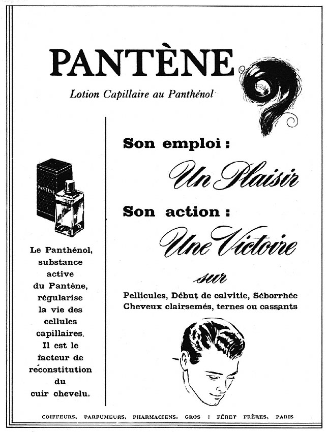 Publicit� Pant�ne 1950