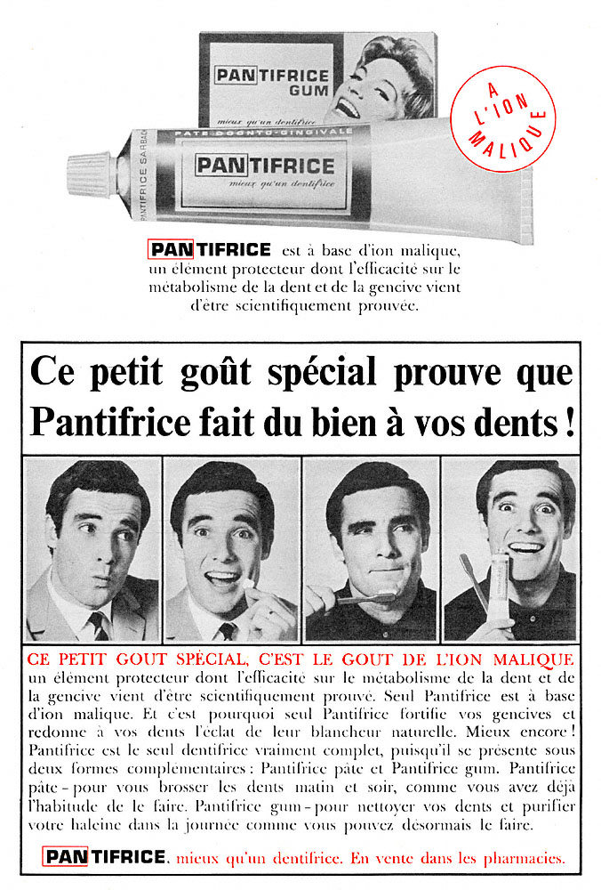 Marque Pantifrice 1965