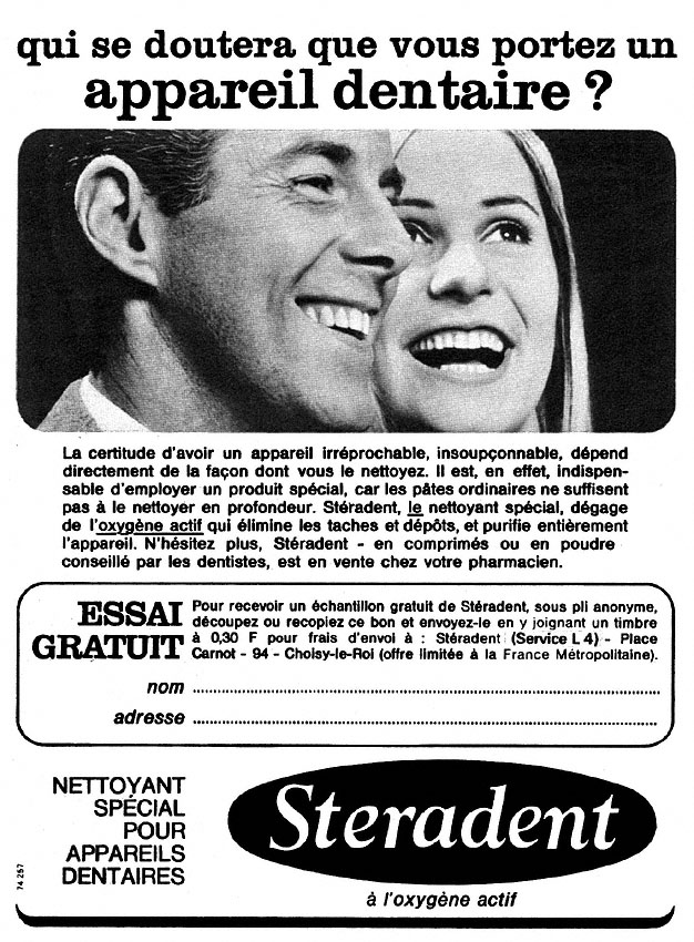 Marque Steradent 1968