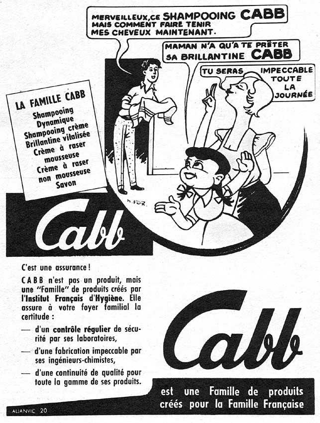 Publicit� Divers 1951