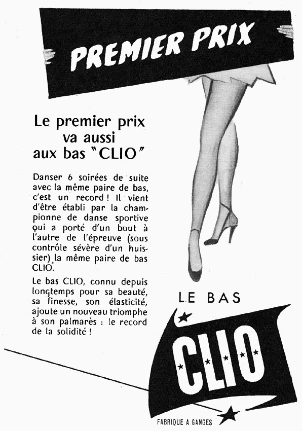Publicit� Clio 1954