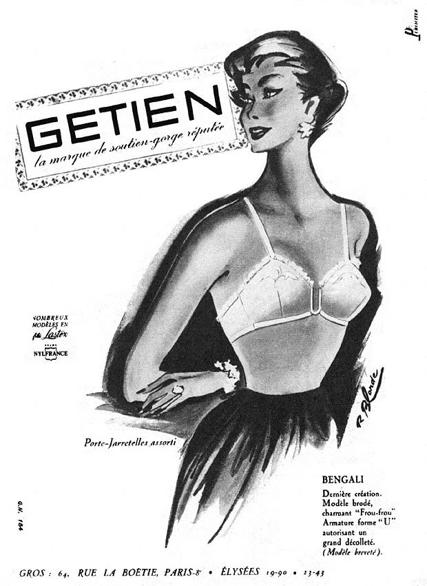 Publicit� Getien 1955