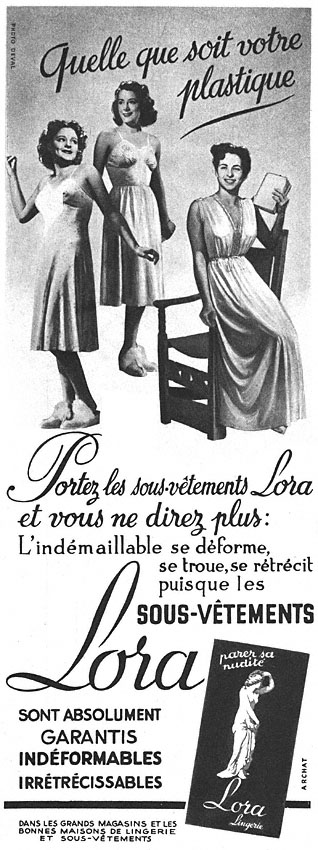 Publicit� Lora 1949