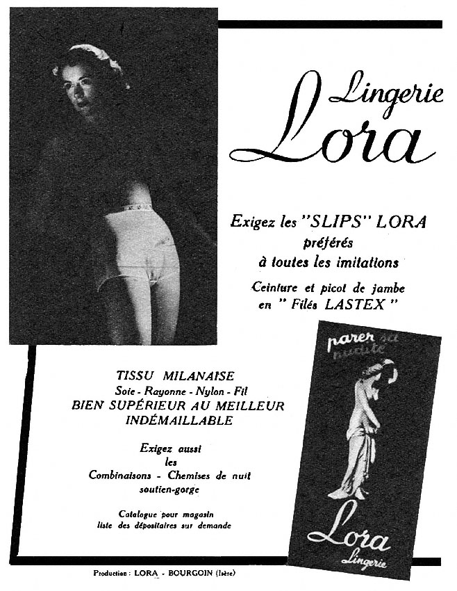 Publicit� Lora 1951