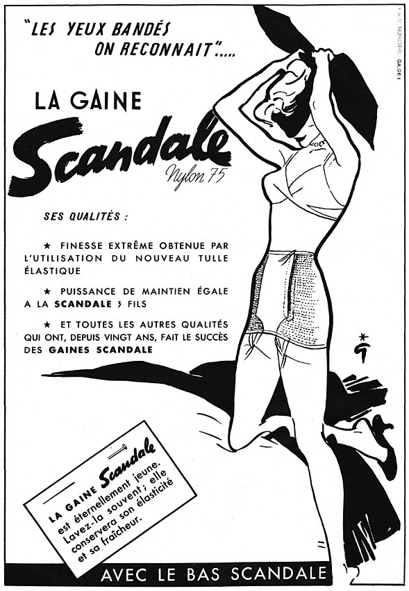 Publicit� Scandale 1952